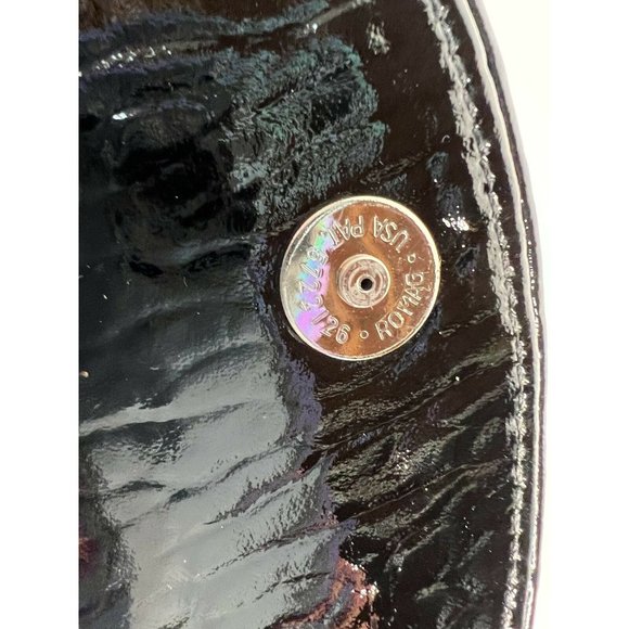 Lauren Merkin Womens Clutch Handbag Black Leather Snap Button M - Picture 8 of 12